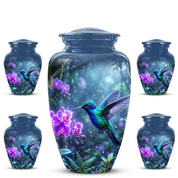 10 inch Large Urn with 4 Keepsake 3 inch