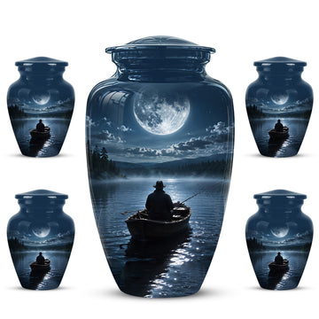 10 inch Large Urn with 4 Keepsake 3 inch