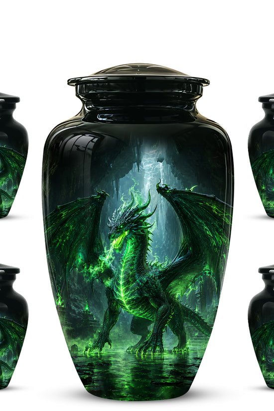 Dragon Themed Urn - Mythical Artistic Memorial Urns For Human Ashes