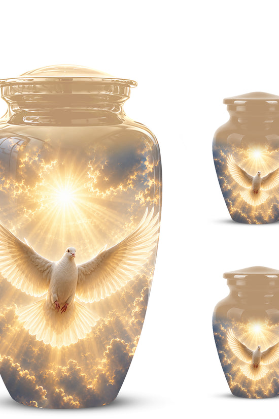 Flying Dove Cremation Urn - Custom Handcrafted Urn For Human Ashes