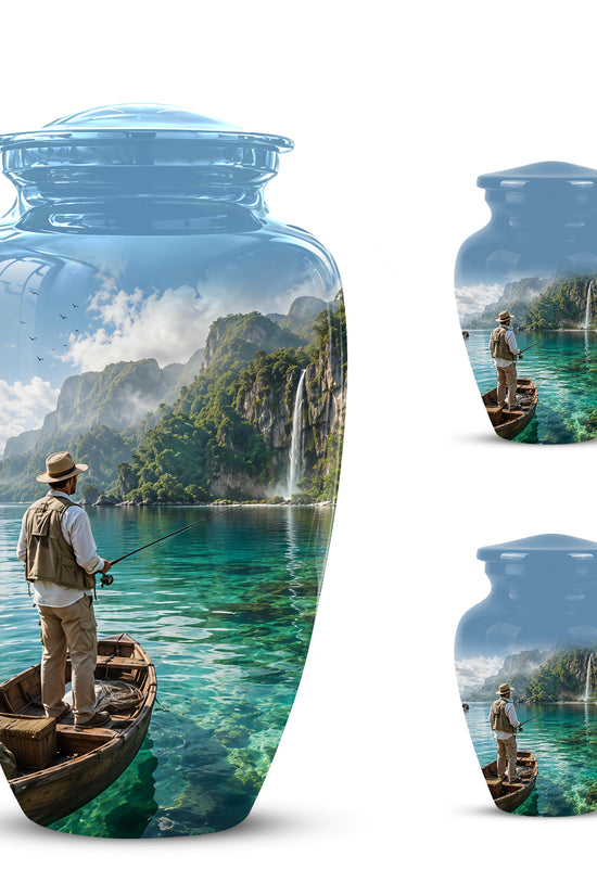 Fishing Boat Memorial Urn - Artistic Landscape Urns For Human Ashes