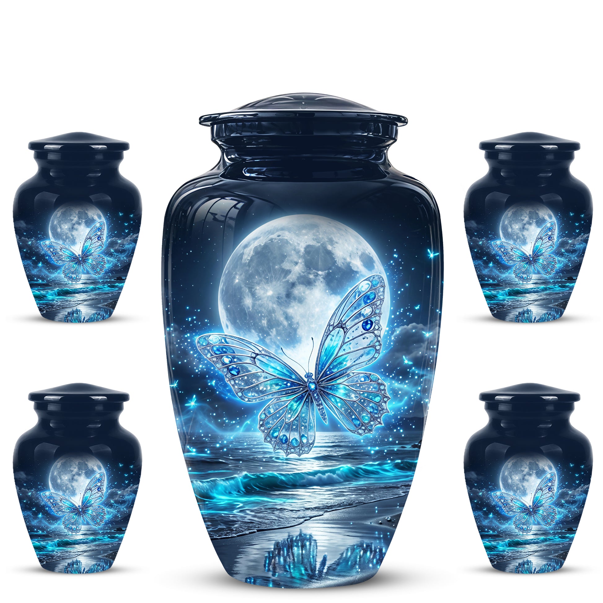 Beautiful Butterfly Burial Urn - Custom Memorial Urns For Women Ashes