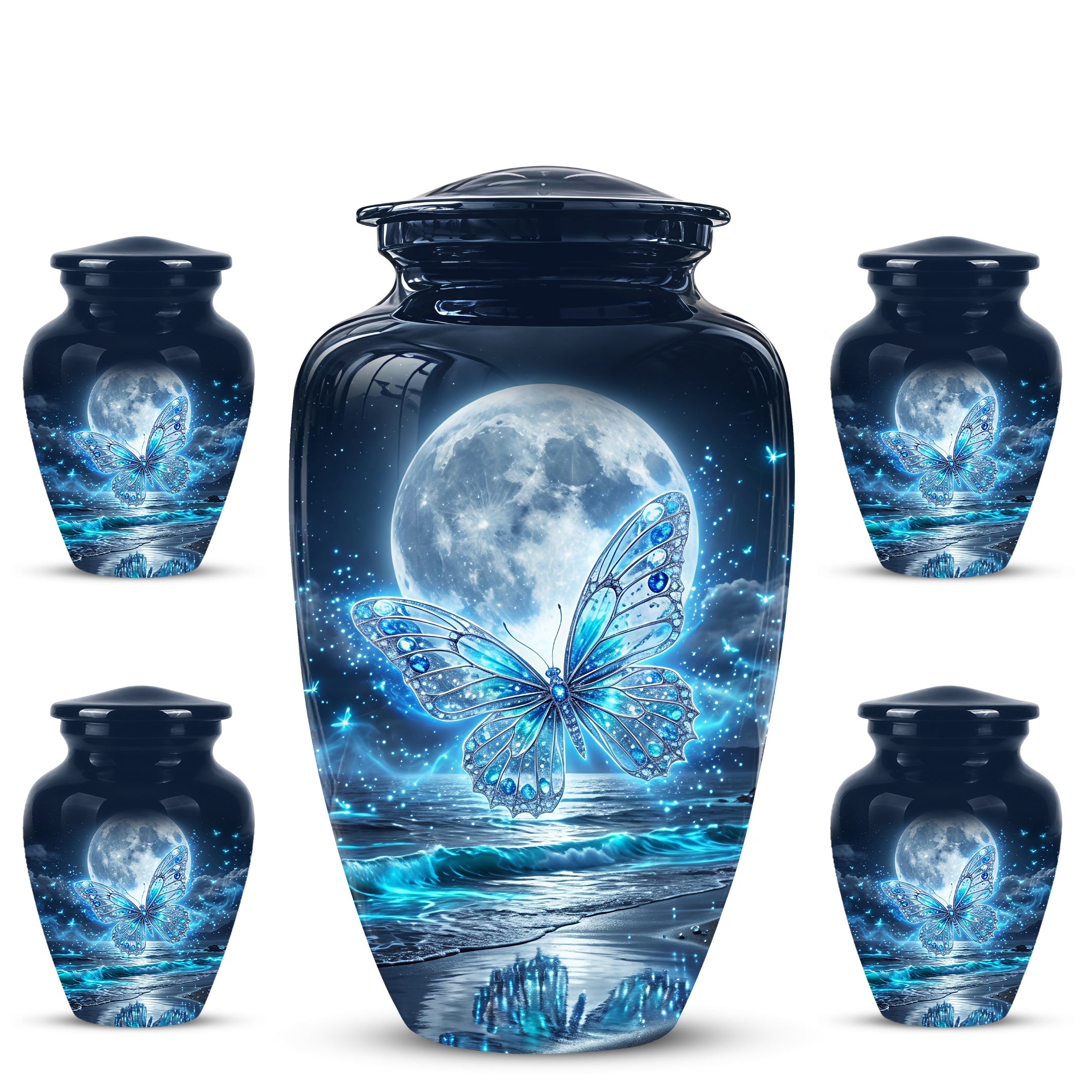 Beautiful Butterfly Burial Urn - Custom Memorial Urns For Women Ashes