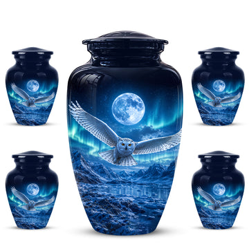 10 inch Large Urn with 4 Keepsake 3 inch