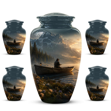10 inch Large Urn with 4 Keepsake 3 inch