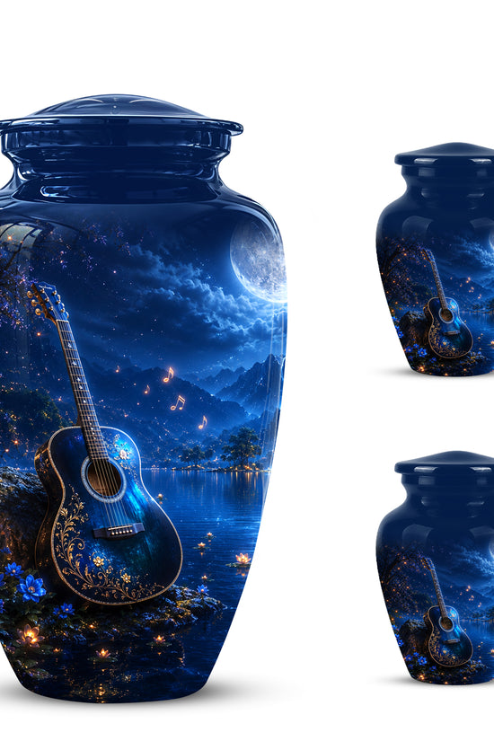 Acoustic Guitar Cremation Urn - Custom Guitar Urns For Human Ashes