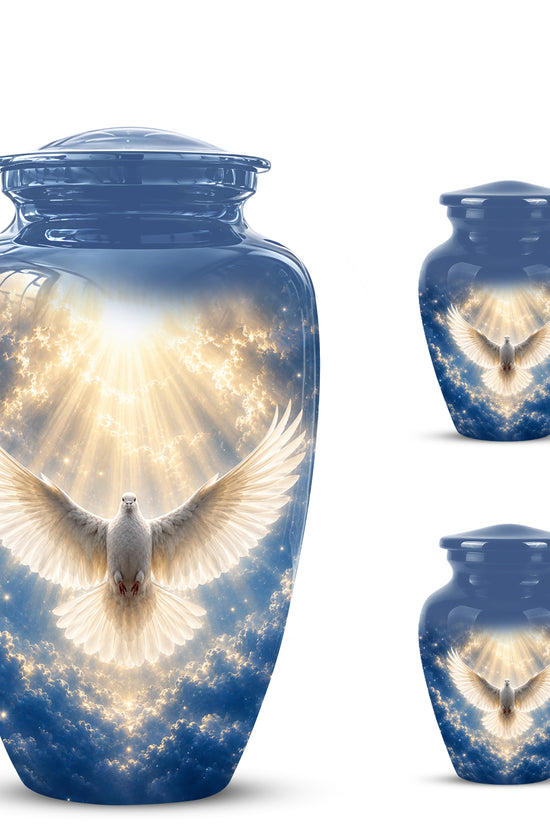 White Dove Cremation Urn - Beautifully Handcrafted Urns For Ashes