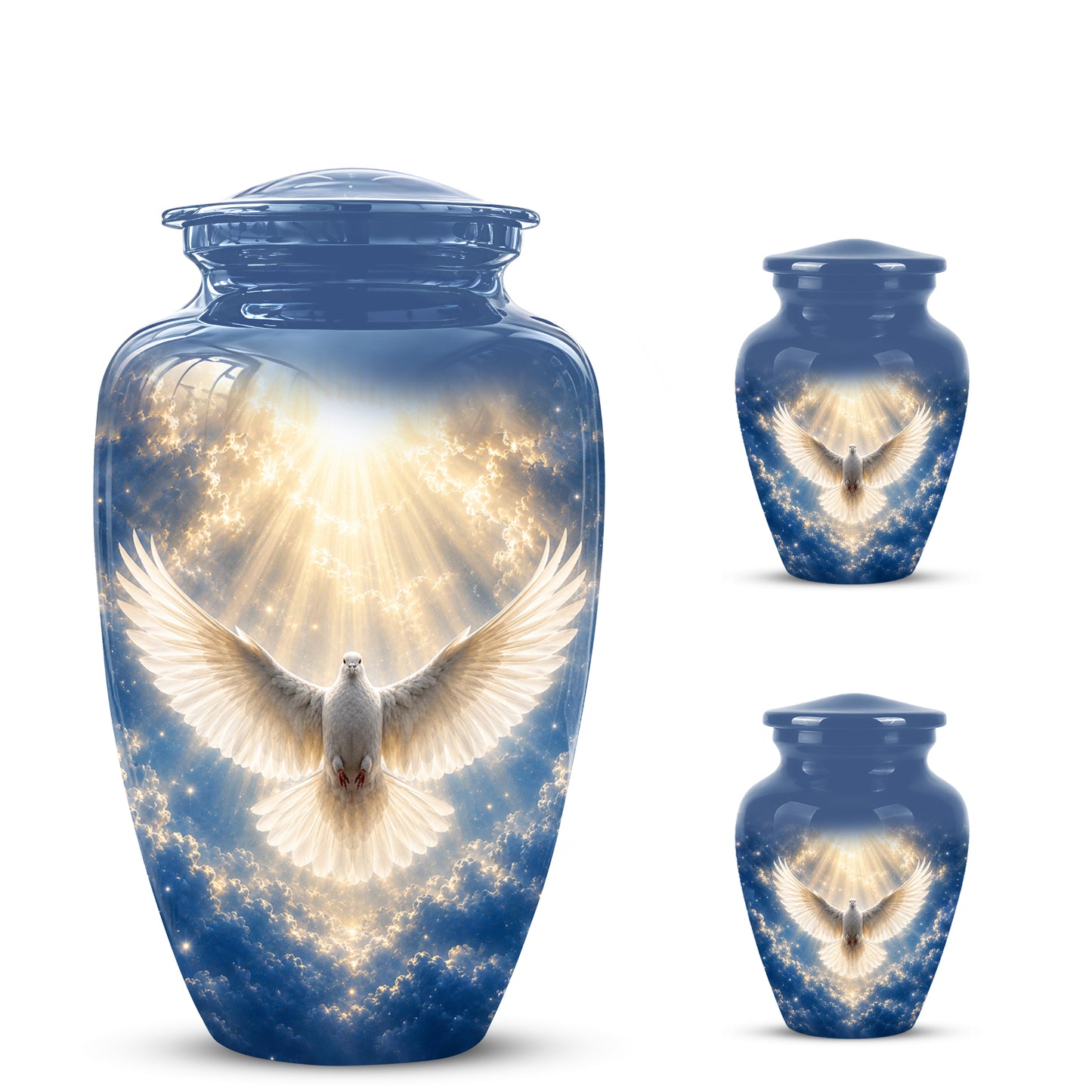 White Dove Cremation Urn - Beautifully Handcrafted Urns For Ashes