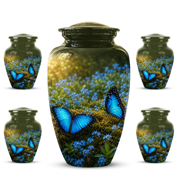 10 inch Large Urn with 4 Keepsake 3 inch