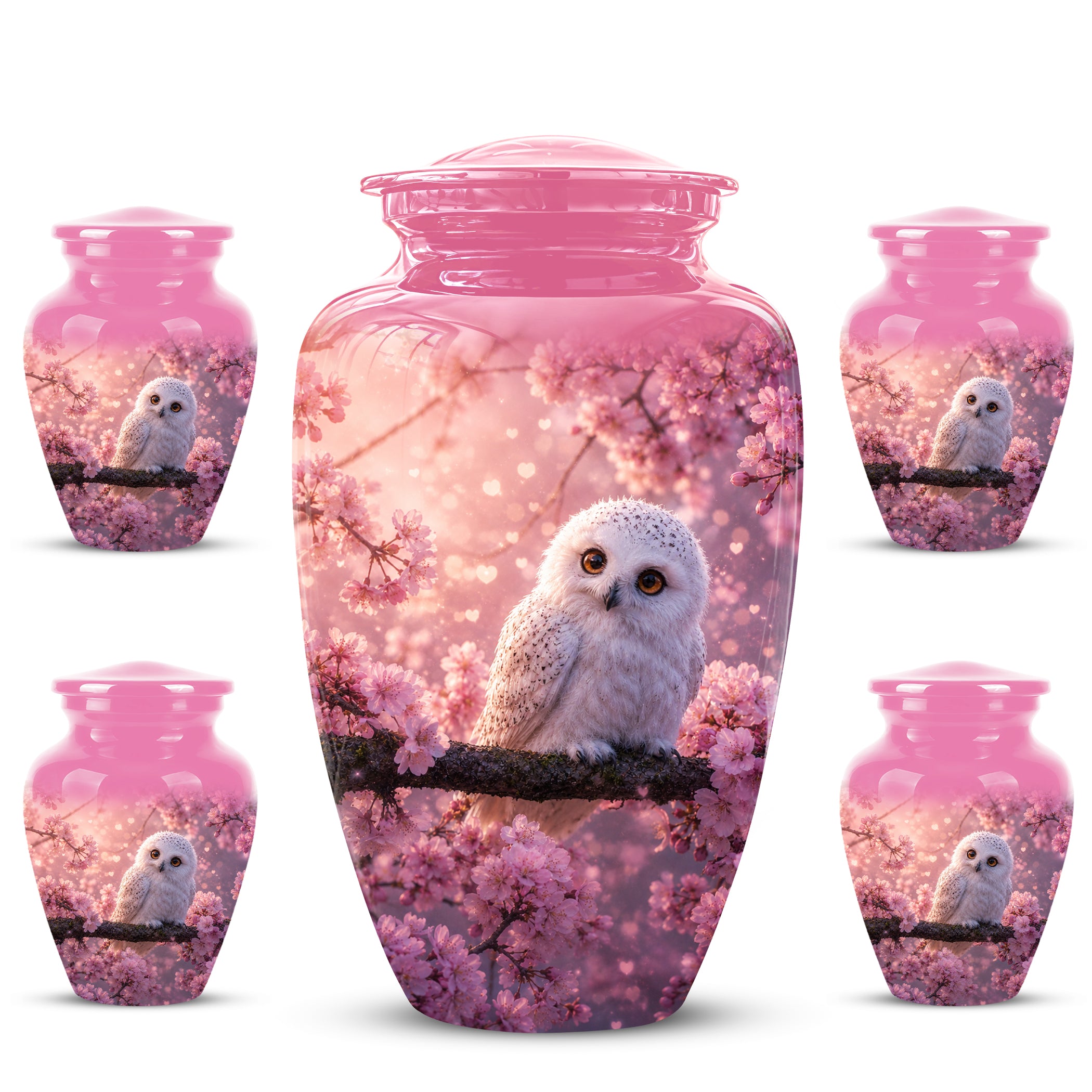 Baby Owl Cremation Urn for Ashes – Handcrafted Personalized Burial Urn