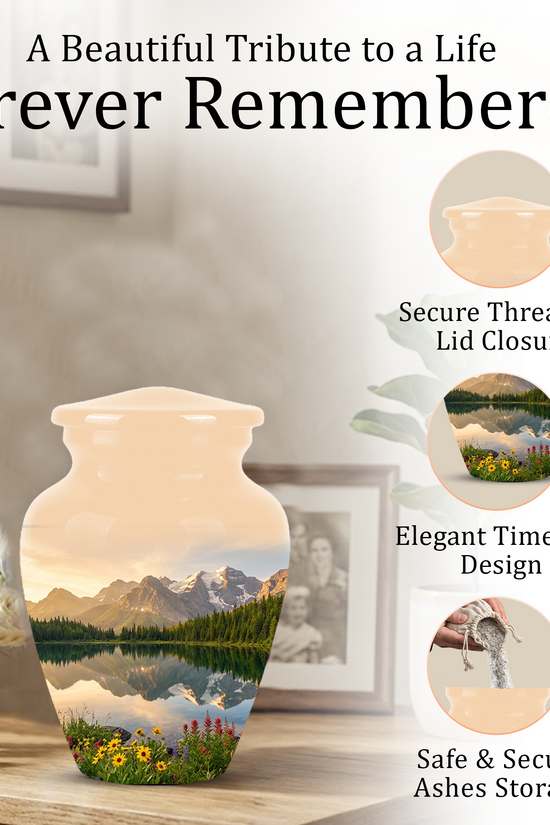 Mountain Cremation Urns For Ashes - Beautiful Funeral Urns For Nature Lovers