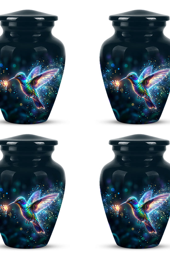 Celestial Colorful Hummingbird Cremation Urn - Majestic Funeral Urns