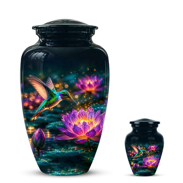 10 inch Large Urn with 1 Keepsake 3 inch