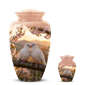 10 inch Large Urn with 1 Keepsake 3 inch