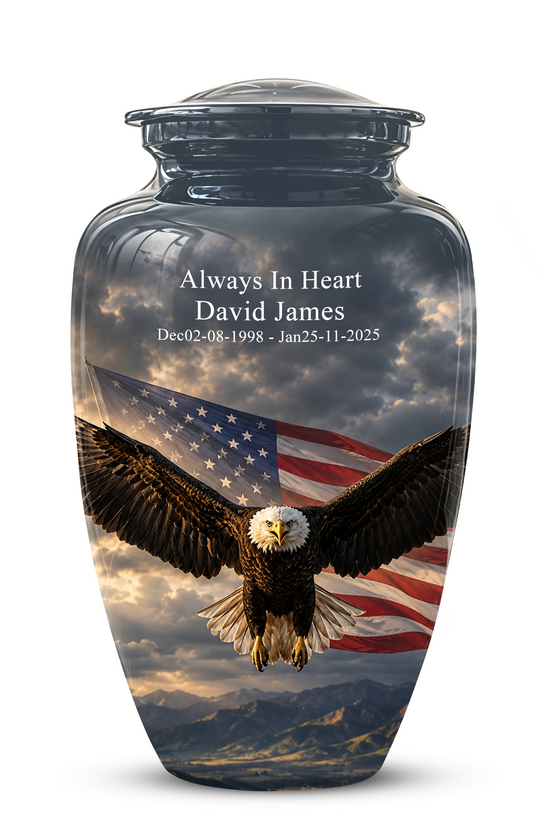 American Eagle Memorial Urn - Patriotic Burial Urns For Human Ashes