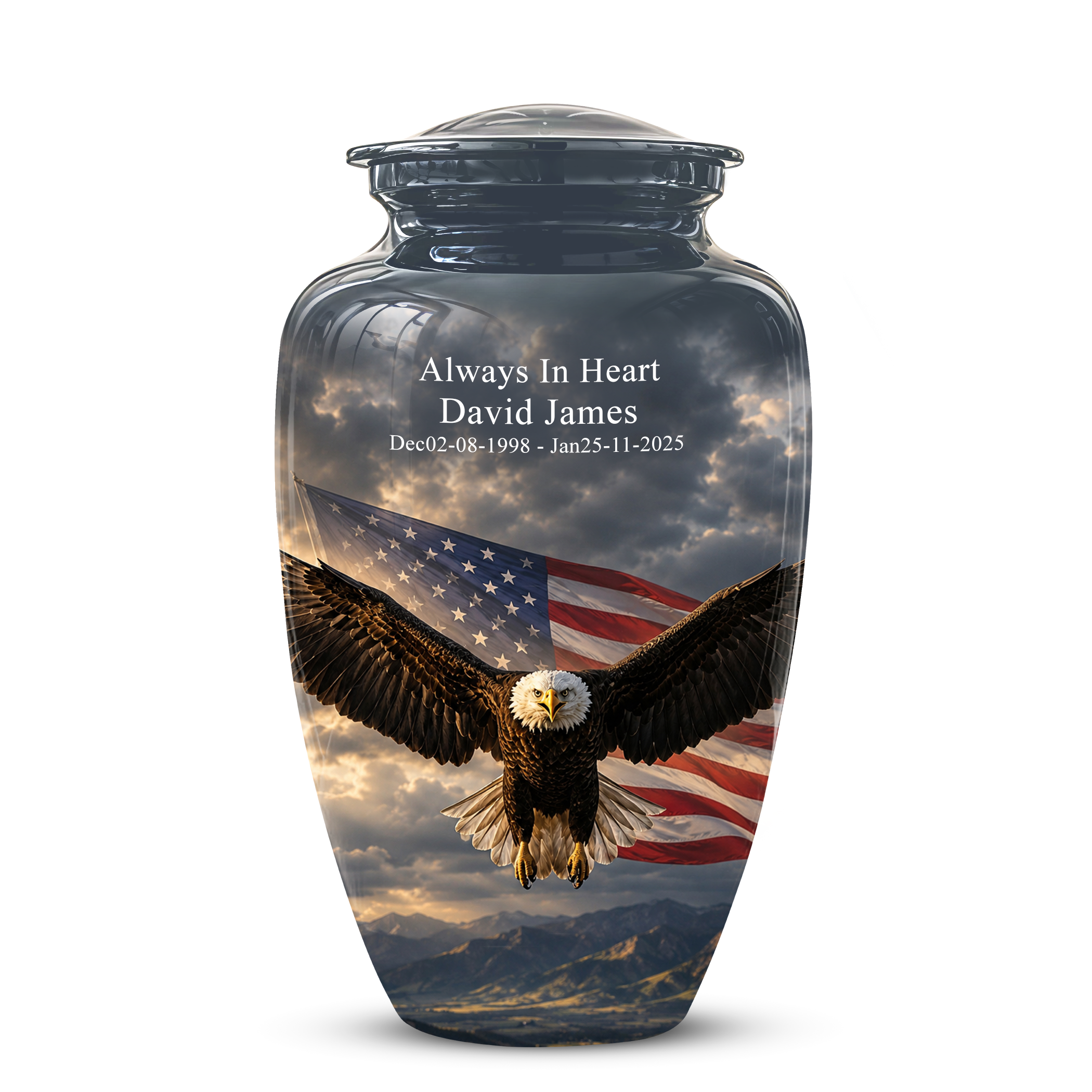 American Eagle Memorial Urn - Patriotic Burial Urns For Human Ashes
