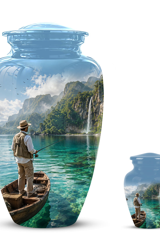 Fishing Boat Memorial Urn - Artistic Landscape Urns For Human Ashes