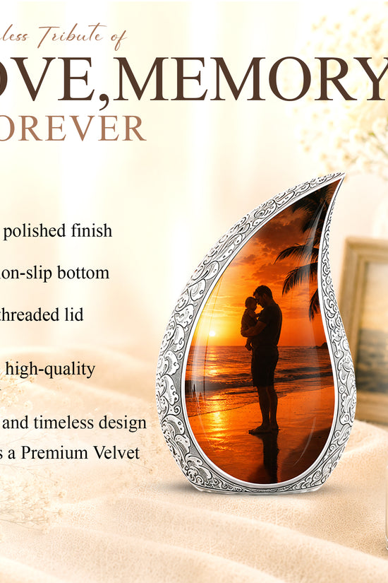 Custom Father Cremation Urn - Peaceful Tribute Memorial Urns For Dad
