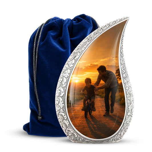 Father & Son Themed Urn - Handcrafted Custom Memorial Urns For Ashes