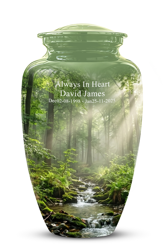 Forest Scenic Cremation Urn - Artistic Funeral Urns For Nature Lover's Ashes