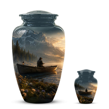 10 inch Large Urn with 1 Keepsake 3 inch