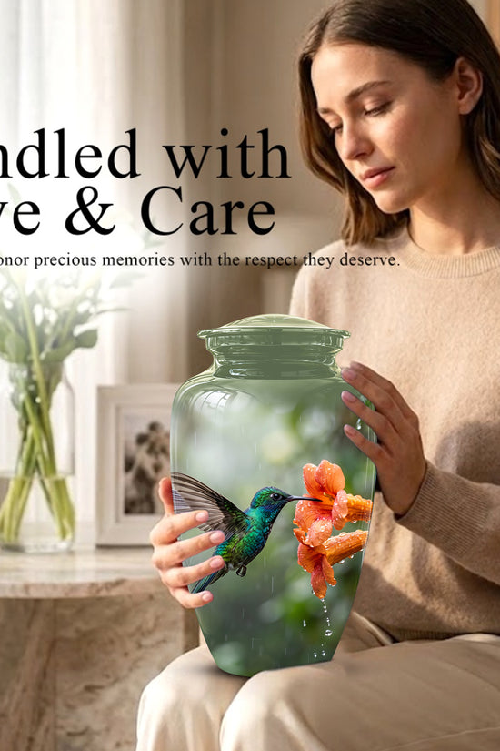 Hummingbird Memorial Urn for Ashes – Nature Inspired Design On Sale