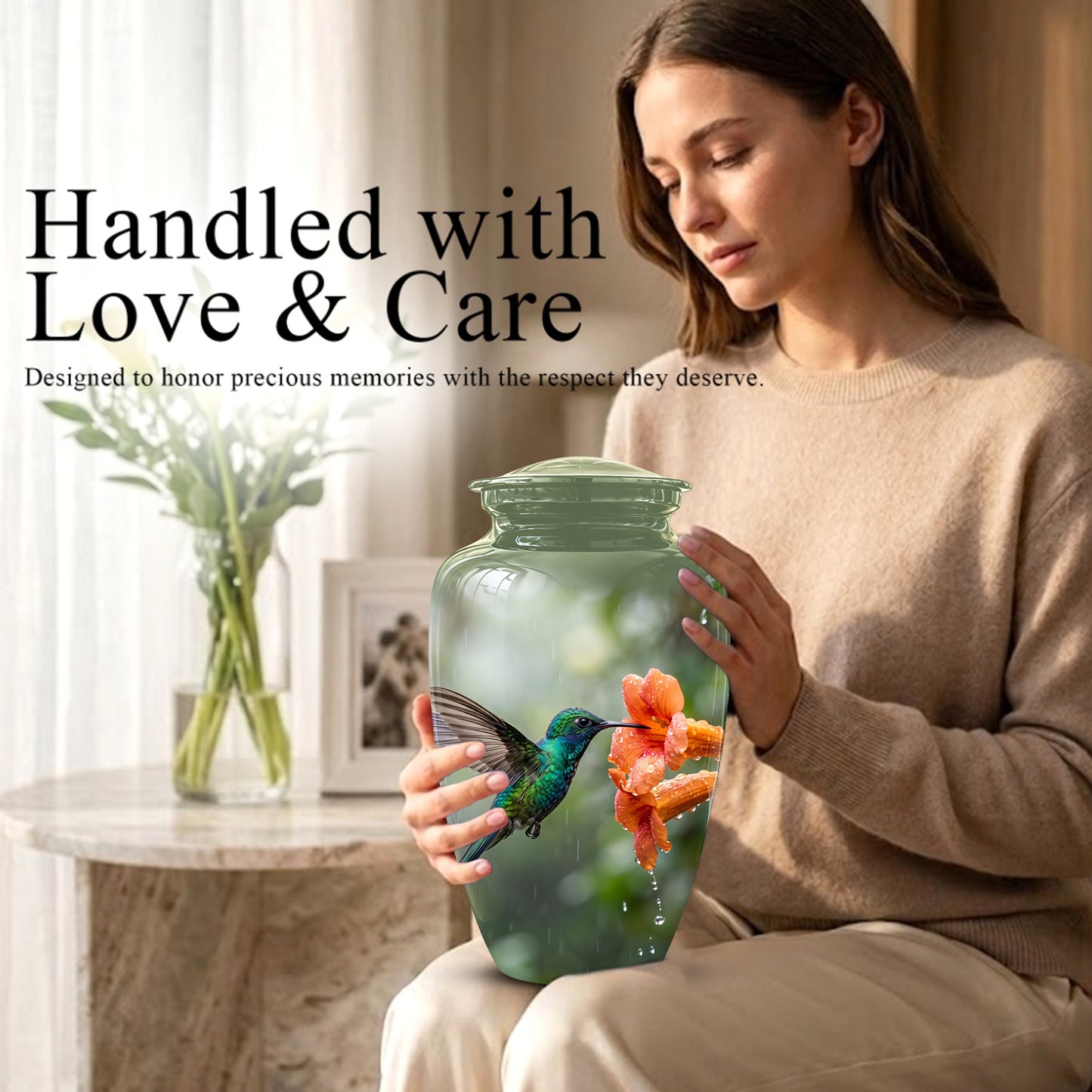 Hummingbird Memorial Urn for Ashes – Nature Inspired Design On Sale