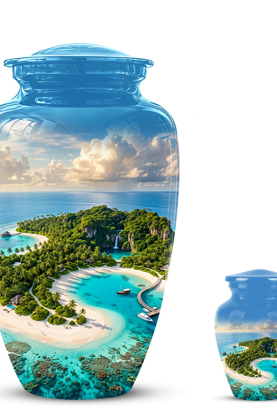 Beach Memorial Urns For Human Ashes - Custom Handmade Urns For Ashes
