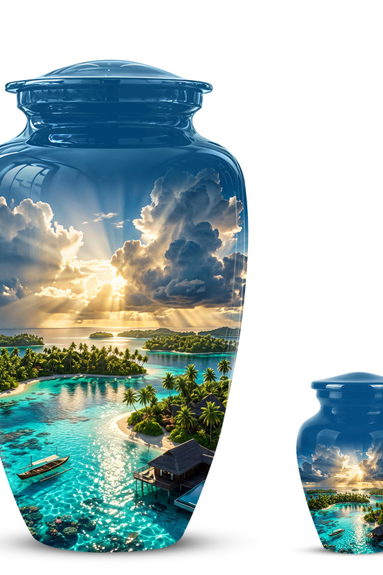 Beach Cremation Urn - Personalized Adult Urns For Human Ashes