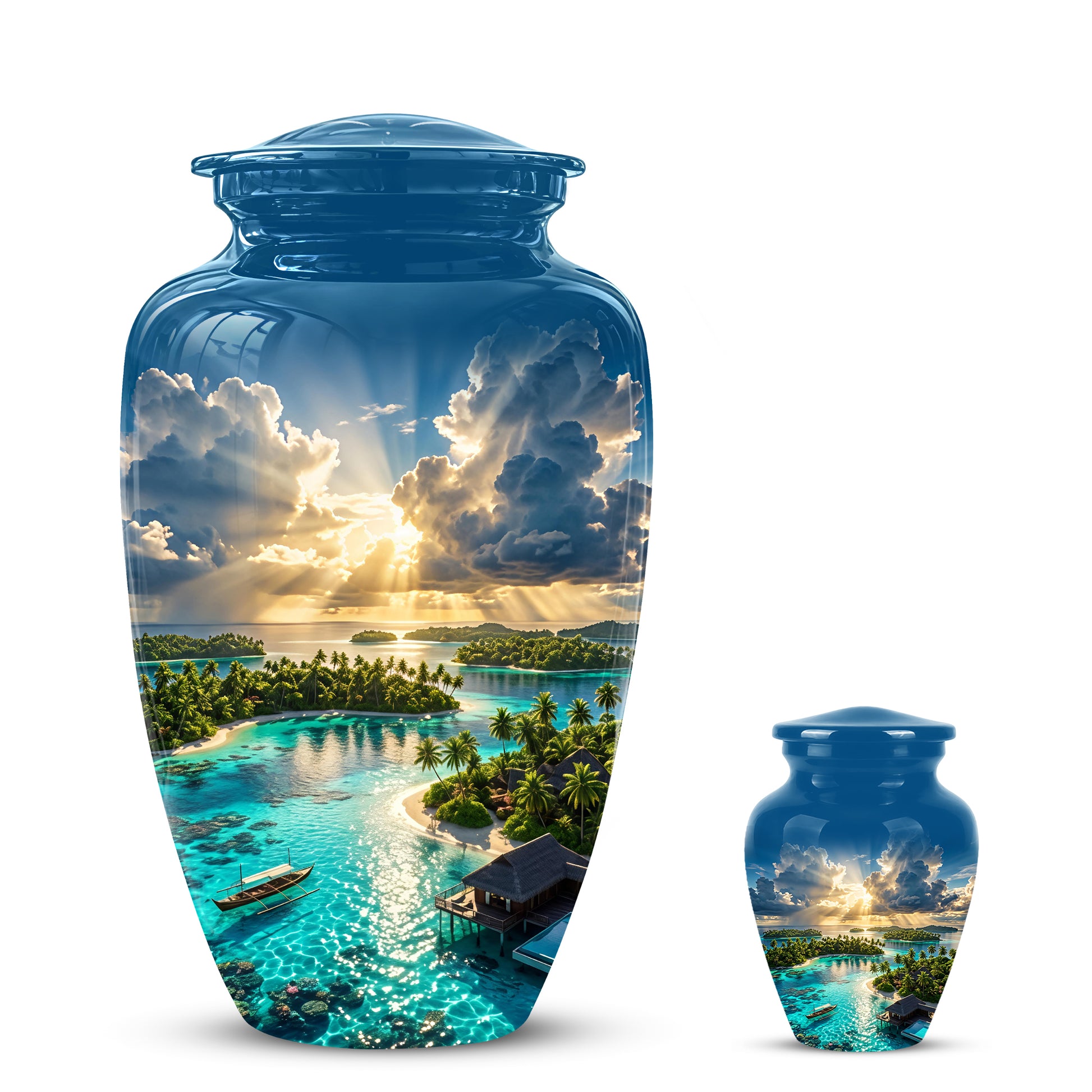 Beach Cremation Urn - Personalized Adult Urns For Human Ashes