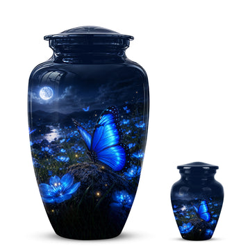 10 inch Large Urn with 1 Keepsake 3 inch