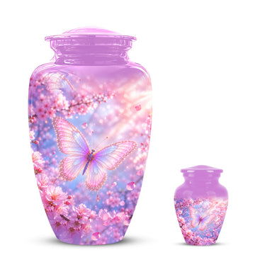 10 inch Large Urn with 1 Keepsake 3 inch