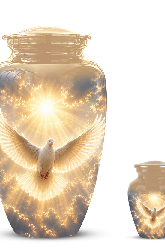 Flying Dove Cremation Urn - Custom Handcrafted Urn For Human Ashes