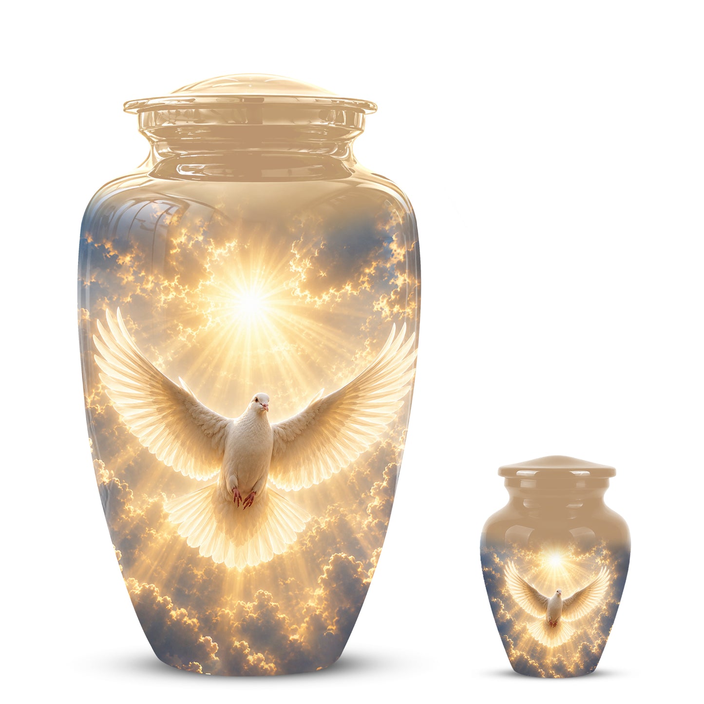 Flying Dove Cremation Urn - Custom Handcrafted Urn For Human Ashes