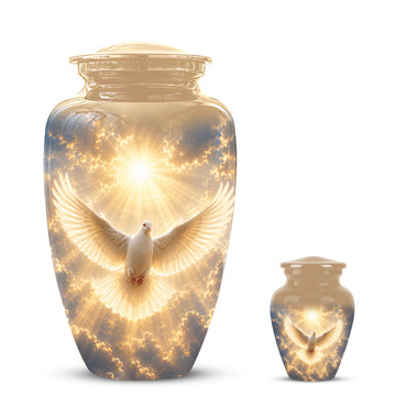 10 inch Large Urn with 1 Keepsake 3 inch