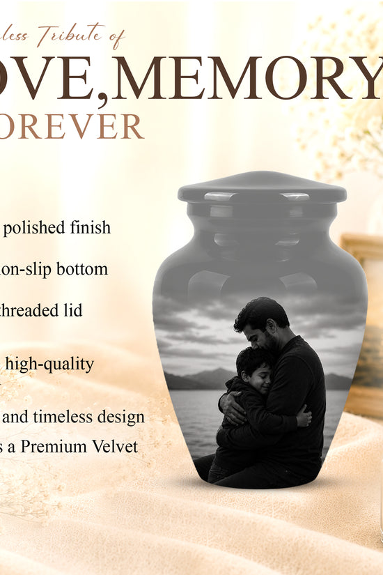 Personalized Father Cremation Urn - Memorial Tribute Urns For Fathers
