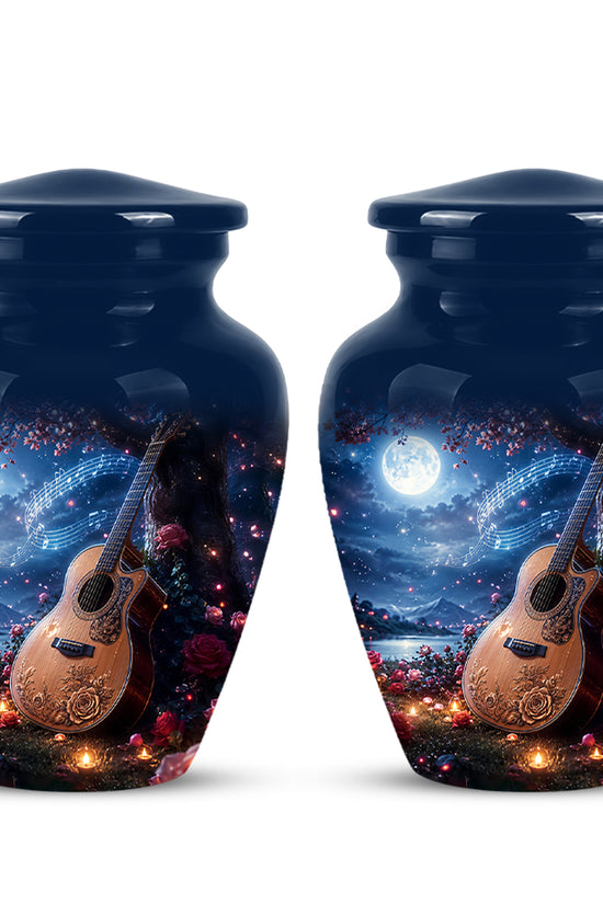 Artistic Guitar Memorial Urn - Beautifully Handcrafted Urns For Humans