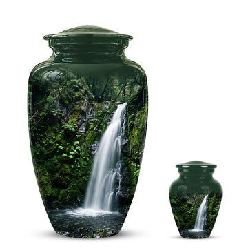10 inch Large Urn with 1 Keepsake 3 inch