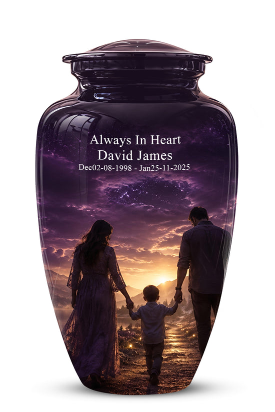 Father, Son & Mother Memorial Urn - Artistic Burial Urns For Human Ashes