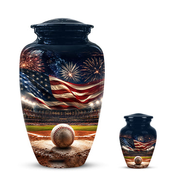 10 inch Large Urn with 1 Keepsake 3 inch