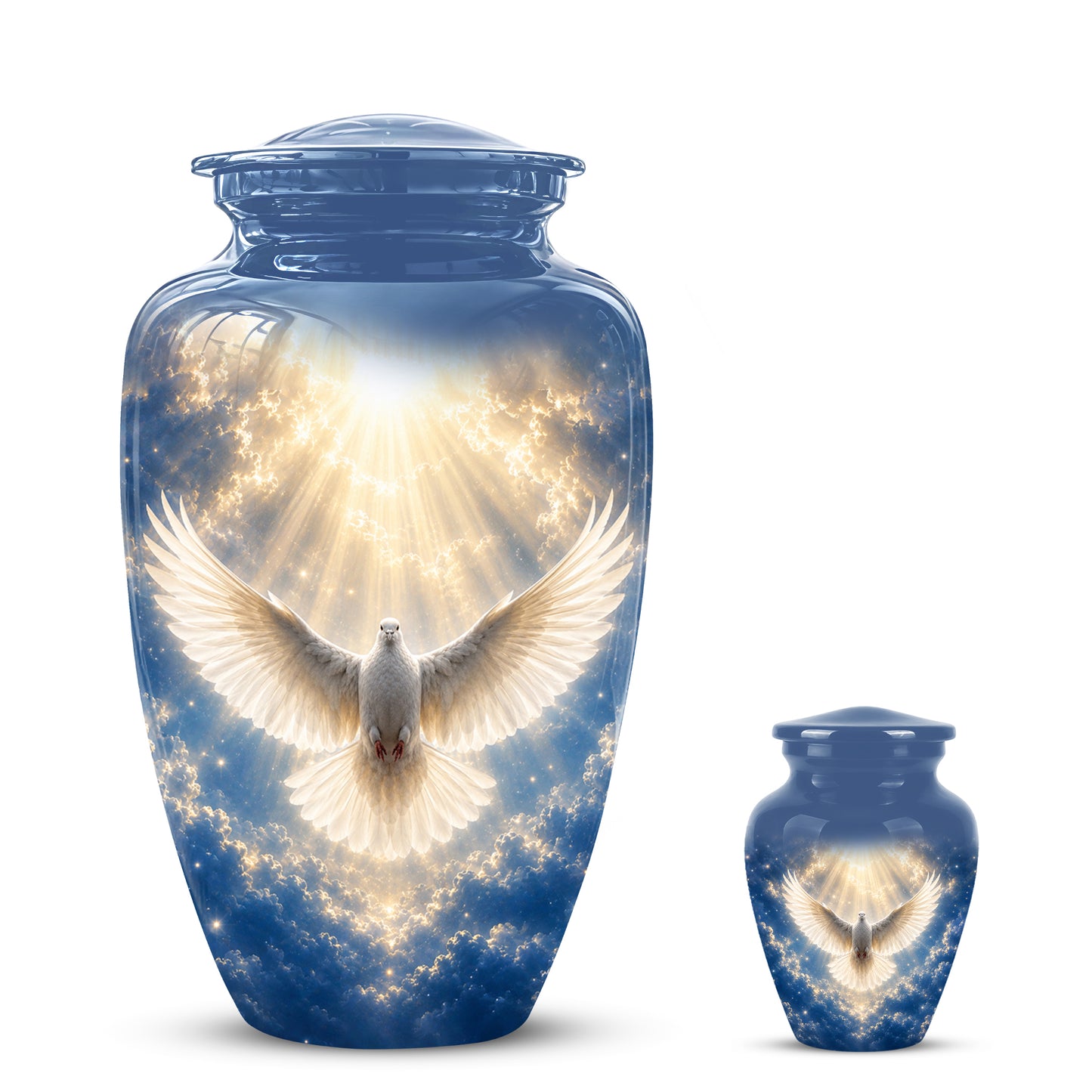 White Dove Cremation Urn - Beautifully Handcrafted Urns For Ashes