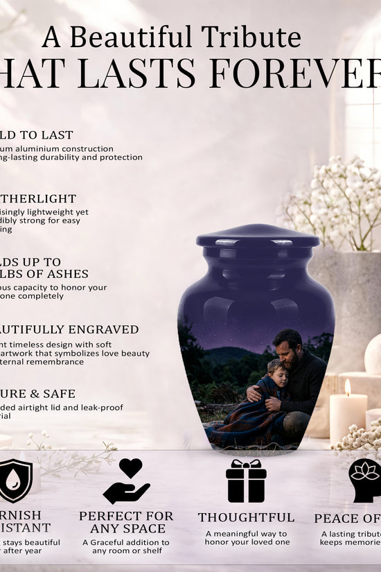 Father & Son Eternal's Love - Personalized Memorial Urns For Loved Ones Ashes