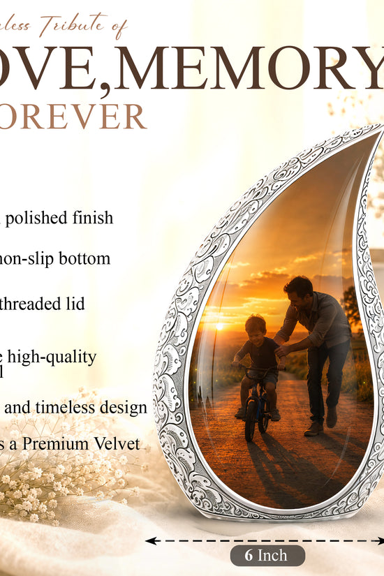 Father & Son Themed Urn - Handcrafted Custom Memorial Urns For Ashes