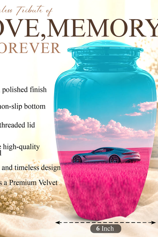 Personalized Sports Car Funeral Urn - Elegant Urns For Car Enthusiast