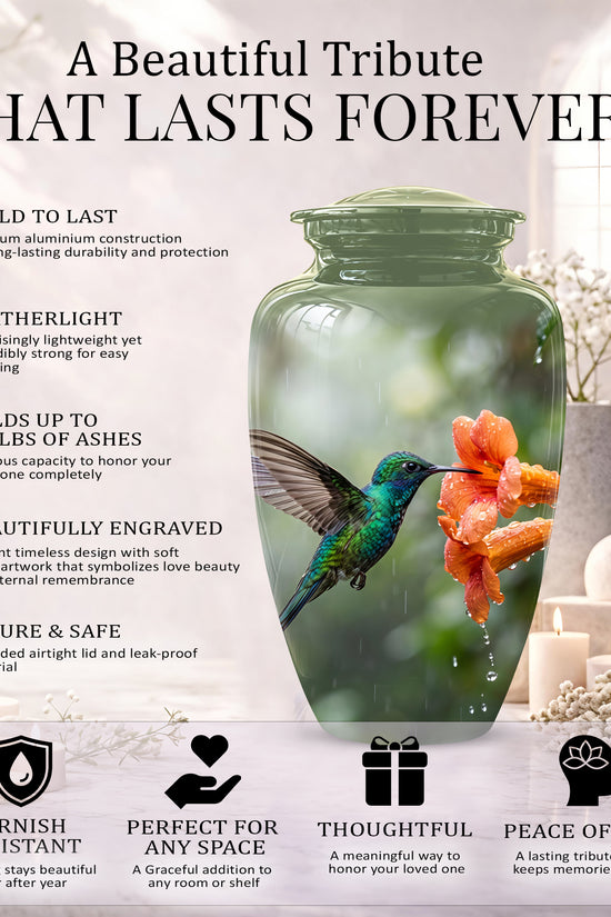 Hummingbird Memorial Urn for Ashes – Nature Inspired Design On Sale