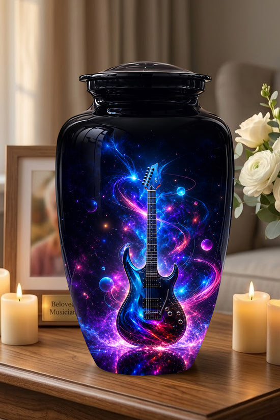 Electric Guitar Cremation Urn - Guitar Memorial Urns For Music Lovers