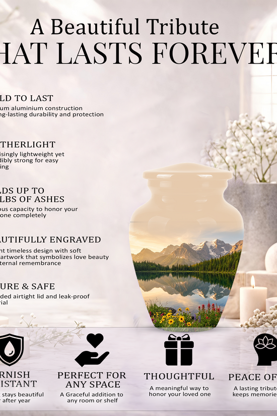 Mountain Cremation Urns For Ashes - Beautiful Funeral Urns For Nature Lovers