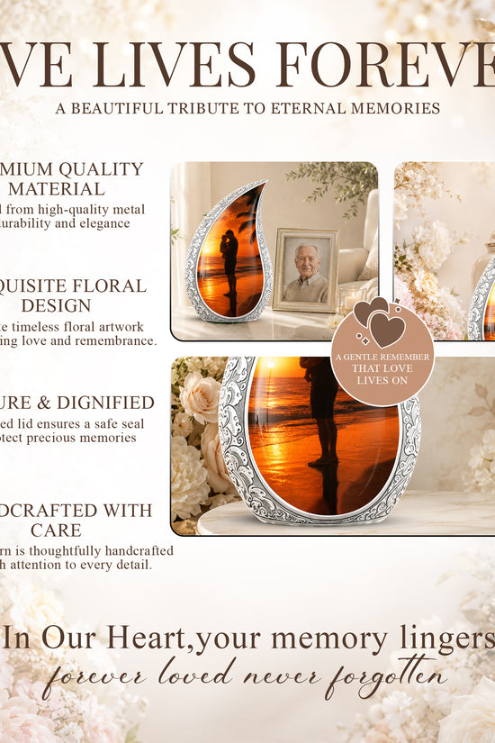 Custom Father Cremation Urn - Peaceful Tribute Memorial Urns For Dad