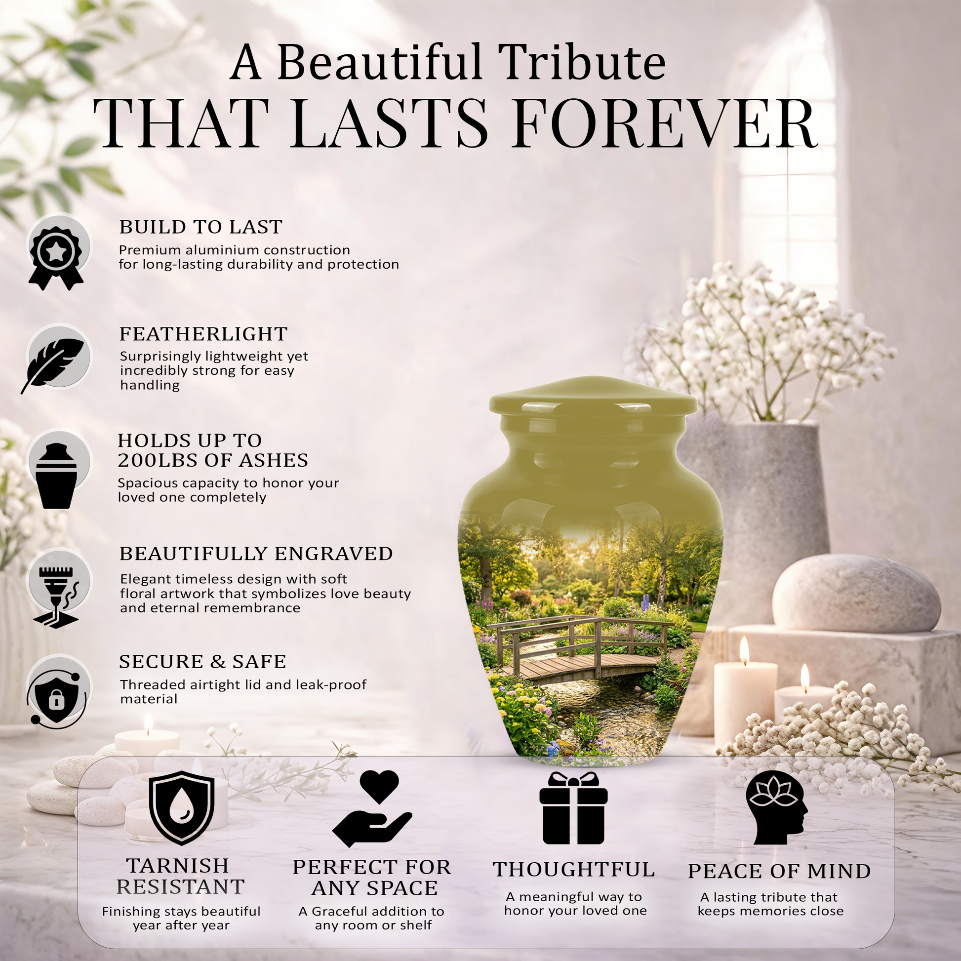 Beautiful Cremation Urns For Nature Lovers - Bridge Scenic Burial Urns