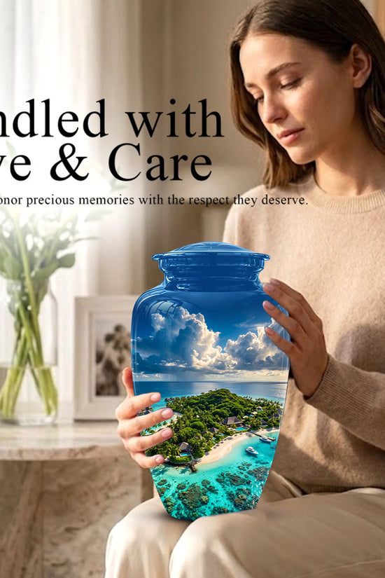 Beach Urns For Human Ashes - Custom Eternal Peaceful Tribute Urns